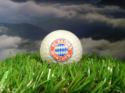 Bayerischer Golfball, Logo vom FC Bayern München anlässlich des Charity Golf Cups 2005
