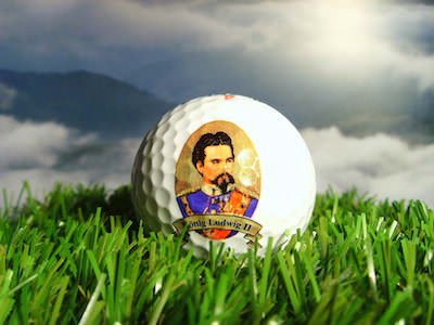 Bayerischer Golfball, Porträt von König Ludwig II